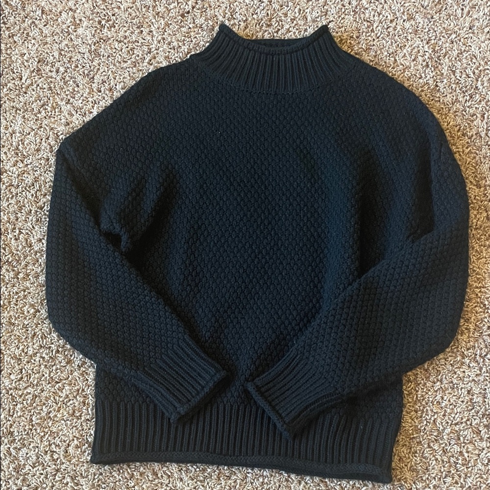 Classic Black Turtleneck Sweater